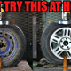 Illustration for article titled Here's What Happens When You Crush Steel and Alloy Wheels With a Hydraulic Press